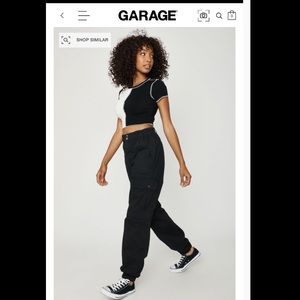 Garage Black Bubble Pants